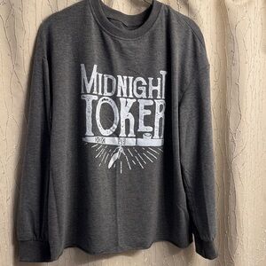 Gray Graphic Sweatshirt